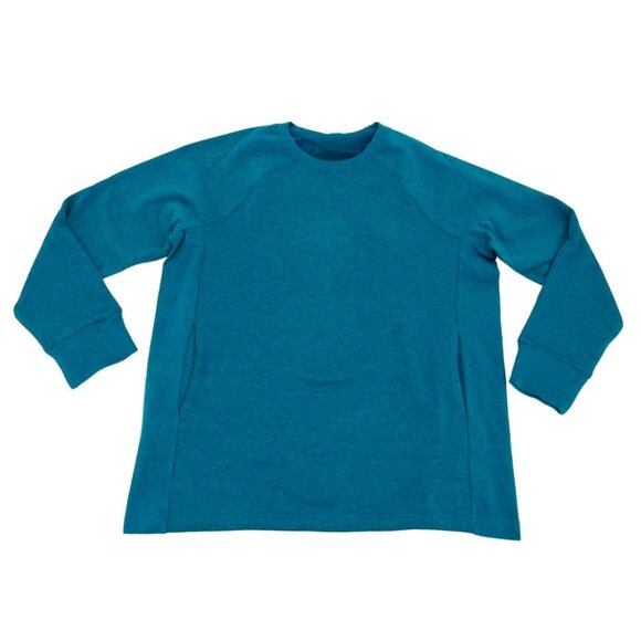 Kirkland Women's Teal Cozy Fleece Pullover Sweater / Size Small - Picture 1 of 2